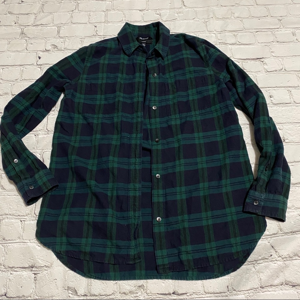 Madewell Classic Ex-Boyfriend Plaid Button Shirt